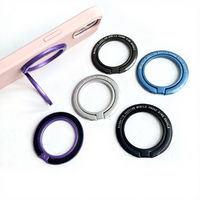 Support de téléphone portable flexible en alliage d'aluminium avec fixation magnétique pour bureau