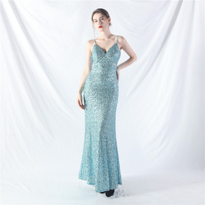31765 # A-line vestido diario lentejuelas vestido largo negro - Product Image 6