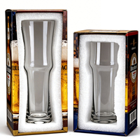 Vaso Clásico para Cerveza Pilsner de Trigo, Hecho a Mano, Soplado a la Boca, con Logotipo Personalizado, Estilo Americano, Múltiples Tamaños, Engrosado y Pesado