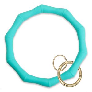 Silicon Wristlet Keychain Circle Key Chain Ring Bangle <b>Keyring</b> Women Girl Outdoor Sports Case Silicone Bracelet Round <b>Keyring</b> - Product Image 1