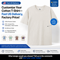 T-shirts 100% Coton 230g, Design Gratuit, Stock US, Prix Usine, Fabricant, Impression Logo Personnalisé, Unisexe, Femme, Homme