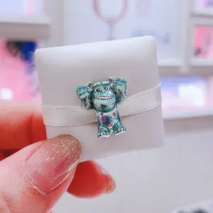 Sterling Silver Pixar Buzz Dory Dangle Charm Light Year Bead Stitch Pendant Fit Original Bracelet Princess Women Jewelry