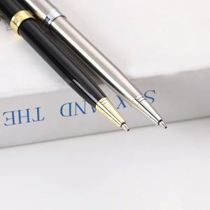 Stylo bille en métal Persol de haute qualité avec logo personnalisé, stylo signature élégant personnalisable pour les affaires, encre noire/multicolore - Product Image 3