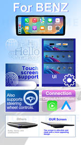Navigation GPS pour Benz C W205 GLC X253 V W446 X-Class, autoradio 12,3 pouces, système Linux, CarPlay, stéréo multimédia - Product Image 3