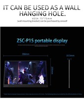 Moniteur lcd 15.6 pouces 4K type c pour moniteur Portable de jeu PS4/téléphone portable