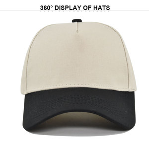 OEM ODM Custom Logo Vintage Dobby 5-Panel Striped Baseball Caps 3D <b>Embroidery</b> Structured <b>Frame</b> 100% Cotton Common Sport Hats - Product Image 2