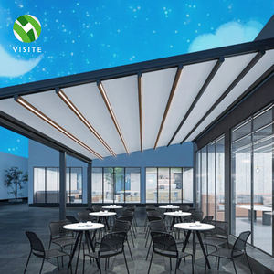 פרגולה מודרנית מאלומיניום ו-PVC עמידה למים מבית YST עם מידות הניתנות להתאמה אישית לצל בחצר האחורית - Product Image 2