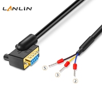 Cable Serial DB9 de 180 Grados con Conector Inverso, Contactos Chapados en Oro, RS232 de 9 Pines, Macho-Hembra, Cable de Conexión de 3 Núcleos