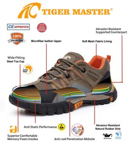 Zapatos de Seguridad para Hombre Tiger Master, Antideslizantes, Resistentes al Aceite, con Suela de Goma Duradera, Puntera de Acero Europea, Resistentes a Pinchazos, para Trabajos de Construcción - Product Image 5