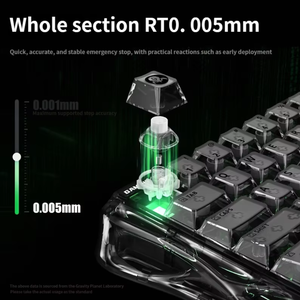 Clavier mécanique à commutateurs magnétiques GravaStar V60, boîtier transparent, rétroéclairage RVB, clavier de jeu indépendant avec circuit intégré - Product Image 6