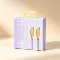 Boîte d'emballage en carton de luxe personnalisée, pliable, avec languette de suspension, impression offset CMYK mate pour téléphone