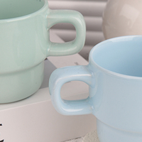 Tasses Fabricant Fourniture Logo personnalisé Passe au micro-ondes et au lave-vaisselle Tasse à café en céramique Thé cappuccino Tasses à expresso