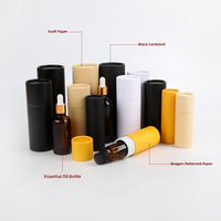 Tubos Cilíndricos de Papel Kraft para Regalo con Tapa, Envases Redondos Ecológicos para Botellas, Velas, Té, Varios Tamaños, Venta al Por Mayor