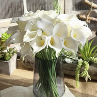 Fleur artificielle LUYI Calla Lily en PU, texture réaliste, arrangement floral pour mariage, décoration intérieure, vente en gros de fleurs