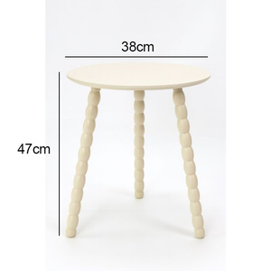 <span class=keywords><strong>Table</strong></span> d'appoint moderne de petite taille avec couleur personnalisée, <span class=keywords><strong>table</strong></span> <span class=keywords><strong>basse</strong></span> ronde à trois pieds en bois massif pour les petits espaces, décoration de salon - Product Image 4