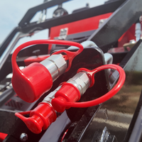 Mini-chargeuse compacte multifonctionnelle haute puissance VONTOP avec trancheuse sur chenilles pour la ferme