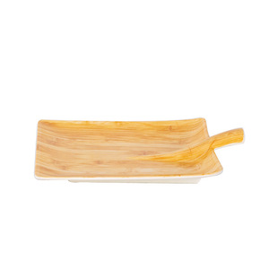 Assiettes en bois de forme irrégulière pour fondue, barbecue, snacks, vaisselle japonaise, usage hôtelier et pour fêtes - Product Image 4