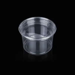 Vente en gros de bols en plastique PET transparents écologiques jetables de 117 mm 16 oz pour café, jus, thé, lait, chocolat, sushi, gâteau, biscuits - Product Image 1