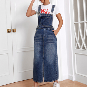 <span class=keywords><strong>Abito</strong></span> Casual da donna in Denim Patchwork <span class=keywords><strong>abito</strong></span> in Denim Modulare alla coscia <span class=keywords><strong>abito</strong></span> <span class=keywords><strong>lungo</strong></span> in <span class=keywords><strong>jeans</strong></span> Denim - Product Image 5