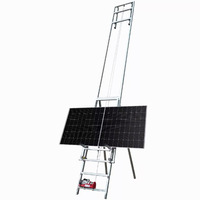 Module solaire alimenté par batterie Ascenseur 300kg Chargement 4-25m Réglage de la hauteur