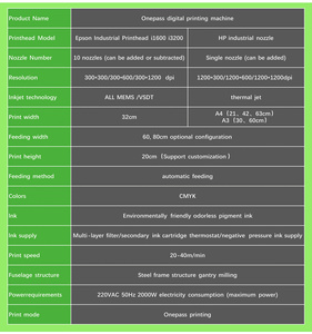 <span class=keywords><strong>Imprimante</strong></span> à jet d'encre à passage unique automatique Chicai nouvelle condition pour l'impression d'étiquettes A3 pour <span class=keywords><strong>imprimante</strong></span> CMJN de Pizza en carton ondulé de sac en papier - Product Image 3