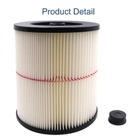 Filtre à cartouche 17816 9-17816 compatible avec les aspirateurs Craftsmans Shop Vac Wet Dry Vac 5-16 gallons, accessoires pour aspirateurs à bande rouge