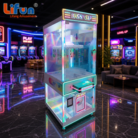 LIFUN Lucky Lucky Hanging Clip Game Machine, distributeur de jouets porte-clés à 60 pinces, à monnayeur, appareil de divertissement commercial