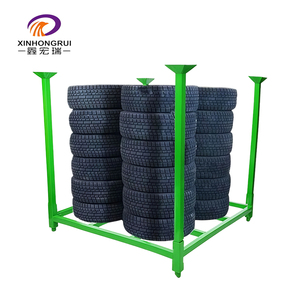 מדף אחסון צמיגים רב-שכבתי מפלדה, עמיד בפני קורוזיה, למחסנים תעשייתיים - Product Image 3