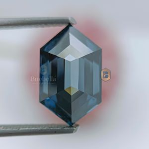 Diamante de moissanita azul corte hexagonal hecho a mano 1ct-20ct Popular certificado por GRA para joyería Diamantes de moissanita sueltos - Product Image 5