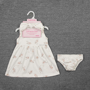 Vestiti su misura del bambino vestito <span class=keywords><strong>per</strong></span> le bambine del neonato carino stampa floreale <span class=keywords><strong>per</strong></span> i compleanni di estate <span class=keywords><strong>per</strong></span> 6-12 neonati - Product Image 5