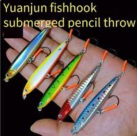 Umpan Pancing Aotuo Laris Manis, Single Hook Rattle Long Cast Sinking Pencil Lure untuk Ikan Bass, Seabass, Panfish, dan Memancing Air Tawar
