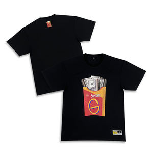 Personalizado al por mayor de algodón de primera calidad Boxy Oversize Heavyweight Screen Print gráfico camisetas para los hombres - Product Image 1