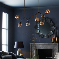 Canada Art Creative Bulle Boule de Verre Clair Plafonnier Moderne Contemporain Lustre Suspendu Vintage Lampe Américaine