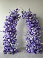 Fleurs artificielles personnalisées OEM ODM en forme de corne pour arche de toile de fond, fleurs de mariage en soie pour décoration de mariage, événements et fêtes
