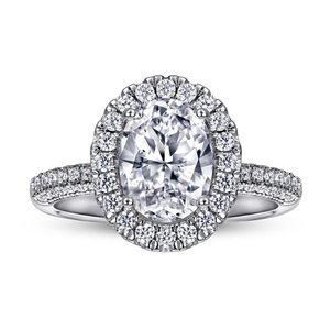Trendy 925 <b>Silver</b> Stackable CZ Ring and <b>Necklace</b> <b>Set</b>, Simple Geometric Zirconia Jewelry <b>Set</b> for Office Lady - Product Image 3