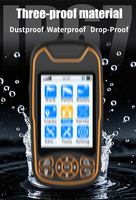HENITUER A8 GPS de Mano para Senderismo, GPS con Posicionamiento Satelital, Diseño Antideslizante, Mapa Mundial Integrado, Navegación por Puntos de Referencia, Medición de Área