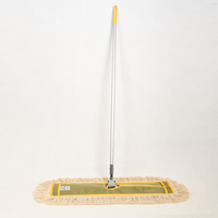 Serpillère plate large et durable en coton lavable pour le balayage des sols résidentiels en bois dur et carrelés