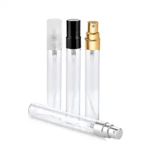 Fancy Luxus Großhandel rund 2 ml 3 ml 5 ml 10 ml leere Mini-klar-Sprühflasche Glas Parfümprobe Zerstäuber Tester Ölverpackung
