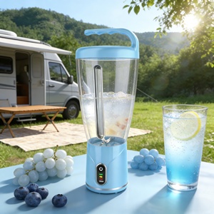 Licuadora Inalámbrica de Alta Resistencia con 6 Cuchillas, 1000 ml, 150 W, Batería de Iones de Litio, Libre de BPA, Apta para Alimentos, Trituradora de Hielo, Recargable por USB, para Coche y Exteriores - Product Image 4