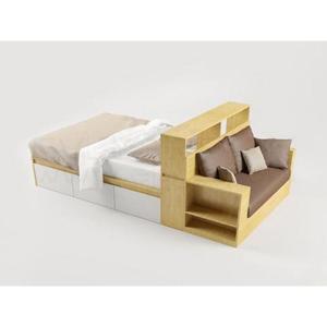Nội Thất Ký Túc Xá Khách Sạn Kệ Khung Kim Loại Giường Gác Xép Có Sofa - Product Image 4