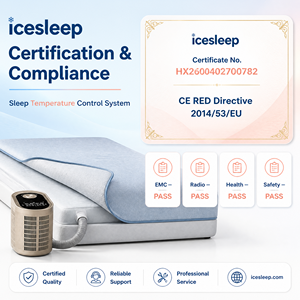 Matelas chauffant et rafraîchissant intelligent à mémoire de forme pour hôtel de luxe, avec optimisation personnalisée par IA et fonction de réveil silencieux, et draps de lit 600TC - Product Image 3
