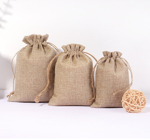 Sacs <span class=keywords><strong>de</strong></span> rangement en <span class=keywords><strong>jute</strong></span> écologiques avec cordon <span class=keywords><strong>de</strong></span> serrage, style naturel et simple, <span class=keywords><strong>pour</strong></span> le <span class=keywords><strong>jardin</strong></span>, les fruits, les légumes, l'emballage <span class=keywords><strong>de</strong></span> cadeaux - Product Image 4