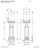 Ksbpumps Movitec VCF025/03 Ksbpumps Peut remplacer les pompes Grund Fos Wilopump Sylempump Sulzerpump Ebarapump DA B Cnppump