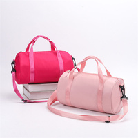 Cylindre de sport à impression gratuite sac de sport pour petits enfants sac de danse pour filles logo personnalisé sac de voyage en nylon taille S M