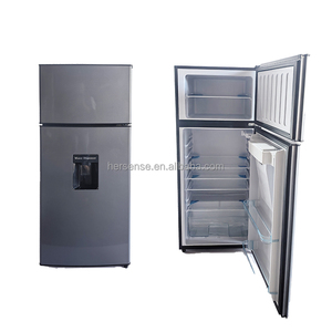 Refrigerador Plateado de 280L, 220V 50HZ, Doble Puerta con Dispensador de Agua, Sin Escarcha, Congelador de Bajo Consumo para Uso Doméstico, Hotelero y Comercial - Product Image 3