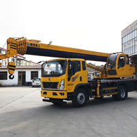 Grue de camion 8T préférée des clients, portée de travail 25-39m, flèche télescopique, refroidisseur d'huile hydraulique