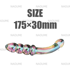 Tapón <span class=keywords><strong>Anal</strong></span> plateado de vidrio de mano para mujer, consolador de doble cabeza, tapón <span class=keywords><strong>anal</strong></span>, masturbación SM, Juguetes sexuales para adultos para hombres y mujeres - Product Image 2