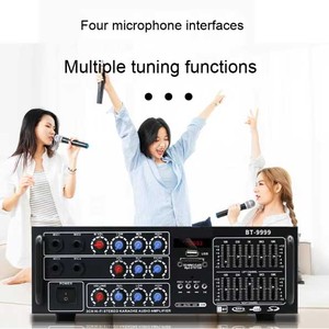 Amply âm thanh mini HiFi Stereo BT-9999 300W, 2.0 kênh, điều khiển độc lập, dành cho xe hơi, hệ thống rạp hát gia đình, loa siêu trầm - Product Image 3