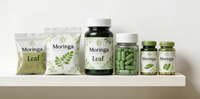 Poudre de feuilles de Moringa en vrac de qualité alimentaire 100 % pure naturelle sans OGM sans gluten matière première riche en antioxydants