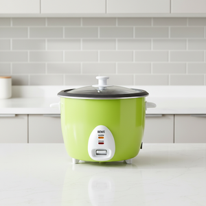 Olla Arrocera Verde de 1.5-2.8L con Forma de Tambor, Olla Blanca, Tapa de Vidrio, Función Automática para Mantener Caliente, Electrodoméstico Pequeño para Cocina, Forma de Tambor para una Cocción Uniforme - Product Image 1